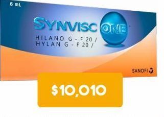 Farmacia San Pablo Synvisc one 6ml inyección 1 solución jeringa prellenada oferta