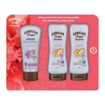Protector solar hawaiian tropic ozono fps 50+ 3 pzas