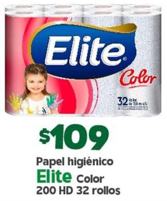 Papel Higiénico Elite Color 200 HD 32 Rollos