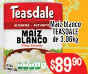 Maíz Blanco Teasdale de 3,06kg