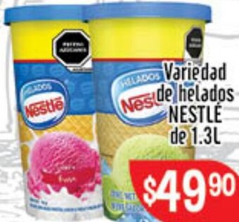Variedad de Helados Nestlé de 1,3L