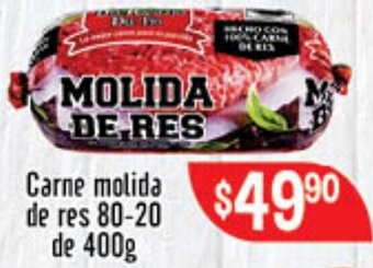 El Florido Carne Molida de Res 80-20 de 400g oferta