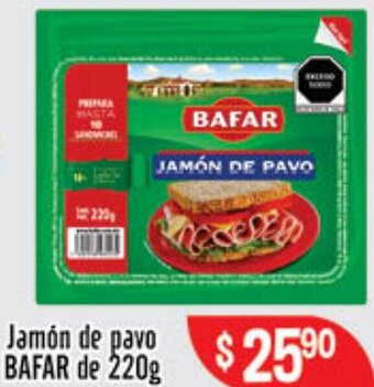 El Florido Jamón de Pavo Bafar de 220g oferta