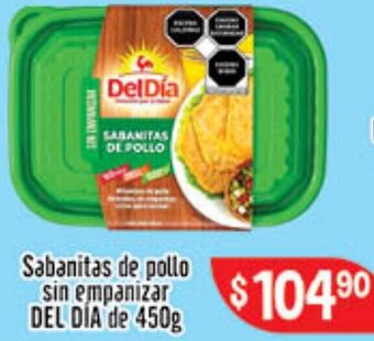 El Florido Sabanitas de Pollo Sin Empanizar Del Dia de 450g oferta