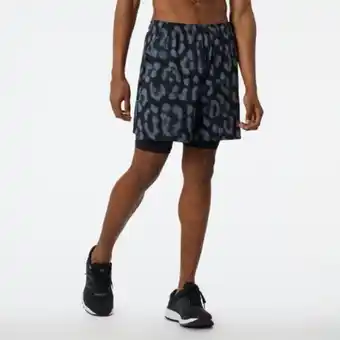 New Balance R.w.tech printed 7in 2-in-1 short men oferta