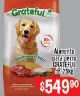 El Florido Alimento para Perro Grateful de 25kg oferta
