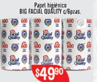 El Florido Papel Higiénico Big Facial Quality c/6pzas oferta