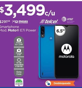 Chedraui Smartphone motorola 6,5" oferta