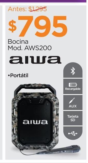Chedraui Bocina aiwa oferta