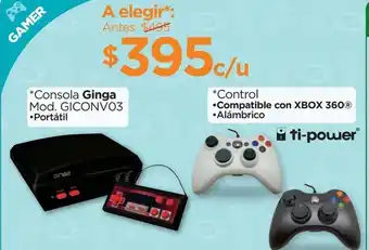 Consola ginga ó control