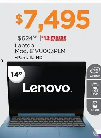 Chedraui Laptop lenovo 14" oferta