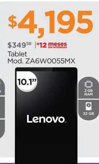 Tablet lenovo 10,1"