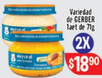 El Florido Variedad de Gerber 1aet de 71g oferta