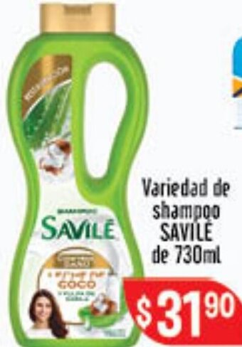 Variedad de Shampoo Savile de 730ml