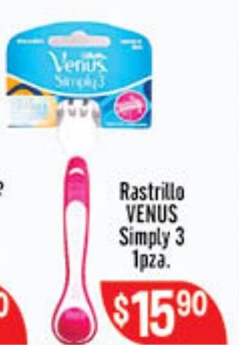 El Florido Rastrillo Venus Simply 3 1pza oferta