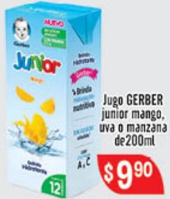 El Florido Jugo Gerber Junior Mango Uva o Manzana de 200ml oferta