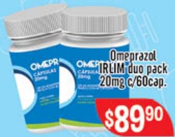 El Florido Omeprazol Irlim Duo Pack 20mg c/60cap oferta