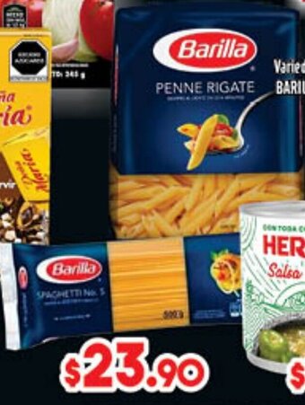 Variedad de Pasta Barilla de 500g