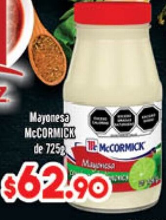 Mayonesa McCormick de 725g