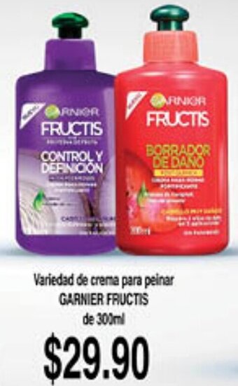 Variedad de Crema para Peinar Garnier Fructis de 300ml