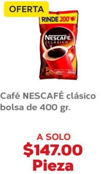 Café Nescafé Clásico Bolsa de 400gr