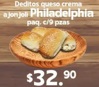 Arteli Deditos Queso Crema Ajonjoli Philadelphia paq. c/9 pzas oferta