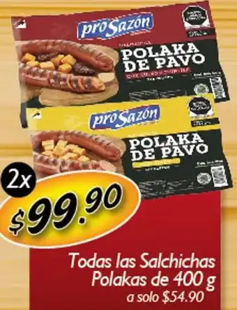 Arteli Todas Las Salchichas Polakas de 2x400g oferta