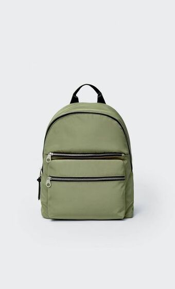 Mochila tejido cremalleras