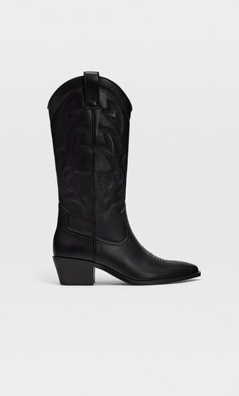 Stradivarius Botas cowboy tacón oferta
