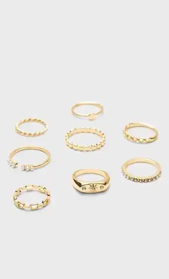 Set 8 anillos sol