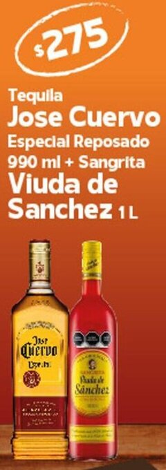 Tequila Jose Cuervo Especial Reposado 990ml + Sangrita Viuda de Sanchez 1L