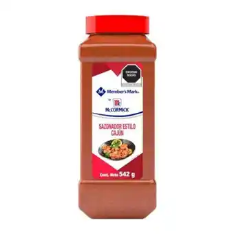 Sam's Club Sazonador estilo cajún member's mark by mccormick 542 g oferta