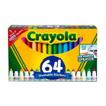 Sam's Club Plumones gruesos crayola con 64 pzas oferta