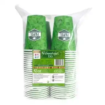 Sam's Club Vasos desechables homebrew bio de papel 100 pzas de 12 oz oferta
