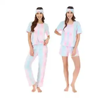 Sam's Club Set de pijama para dama tops & bottoms talla eg rosa 4 pzas oferta