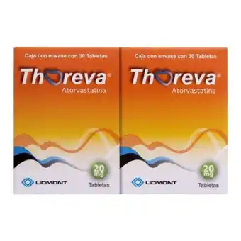 Thoreva 20 mg 30 tabletas