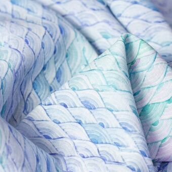 Telas Junco Digital loneta infantil–escamas colores oferta