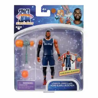 Juguetrón Ruz ballers figures space jam lebron james con acme b-ball blocker oferta