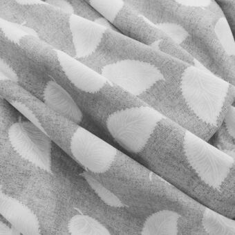 Telas Junco Loneta españa – hojas de otoño (gris y beige) oferta
