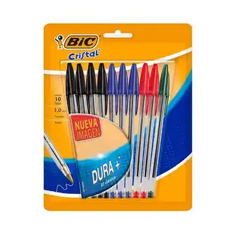 Boligrafo mediano con 10 piezas bic dura+ 963514