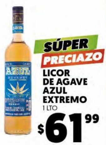 Licor De Agave Azul Extremo 1 Lto