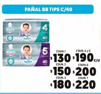 Pañal BB Tips c/40 Etapa 1