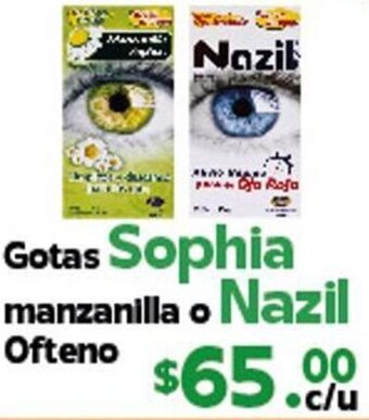 Gotas Sophia Manzanilla o Nazil Offeno