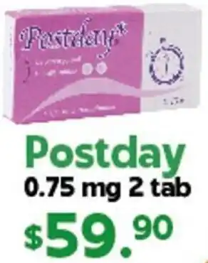 Arteli Postday 0,75mg 2 Tab oferta
