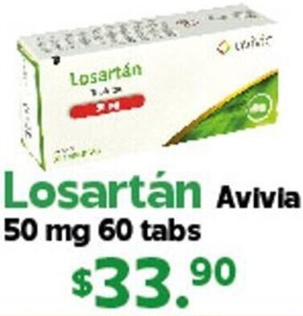 Losartán Avivia 50mg 60 Tabs