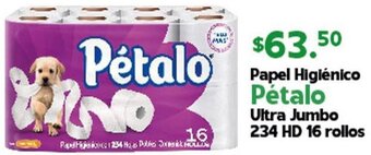 Arteli Papel Higiénico Pétalo Ultra Jumbo 234 HD 16 Rollos oferta