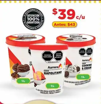 Bodega Aurrerá Helado aurrera 1l oferta