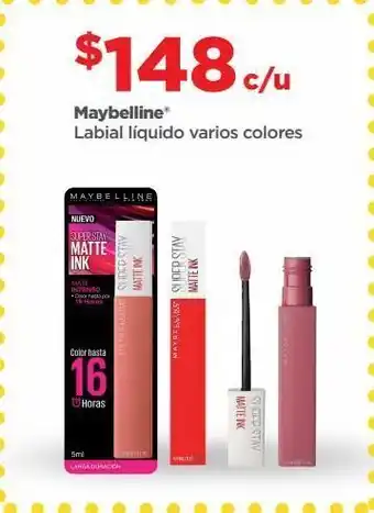 Bodega Aurrerá Labial líquido maybelline oferta