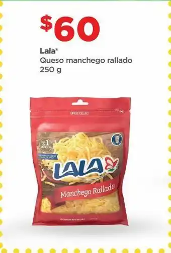 Bodega Aurrerá Queso manchego rallado 250g lala oferta