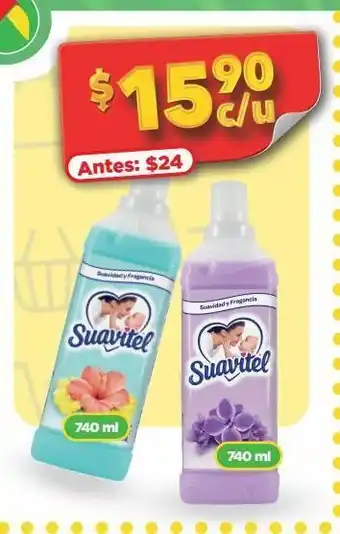 Bodega Aurrerá Suavizante de telas suavitel 740ml oferta